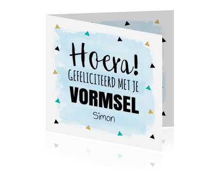 Felicitatie Vormsel