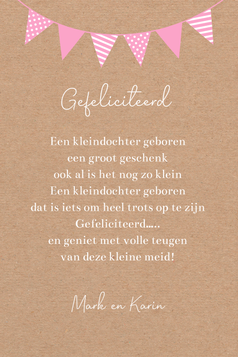 Felicitatie Kleinkind