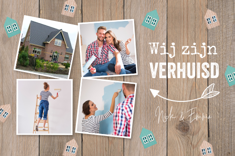 Verhuiskaart Fotocollage