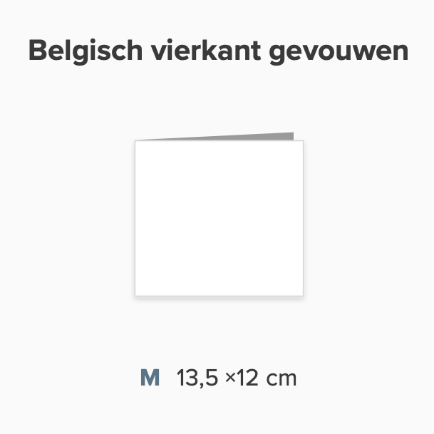 Zelf maken Belgisch formaat 12 x 13,5 cm