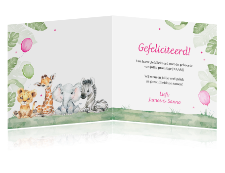 Gefeliciteerd bloemen vintage