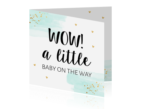 Uitgelezene Felicitatie zwanger typografie RT-41